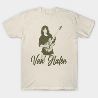 Van Halen Playing Guitar Vintage T-Shirt